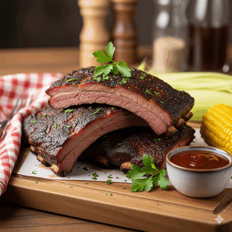 St. Louis style ribs <br> <span style="color: #ec4e20;">$120 half pan | $200 full pan</span>