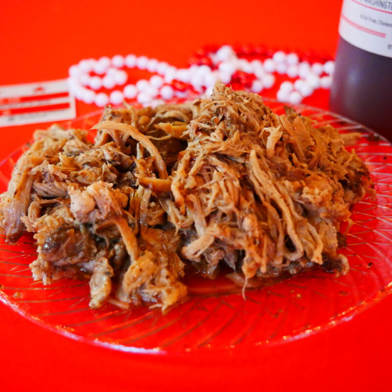 BBQ Pulled Pork <br> <span style="color: #ec4e20;">$90 half pan | $160 full pan</span>