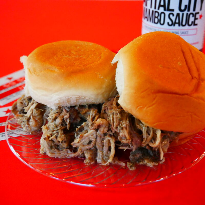 Jerk Pulled Pork <br> <span style="color: #ec4e20;">$90 half pan | $160 full pan</span>